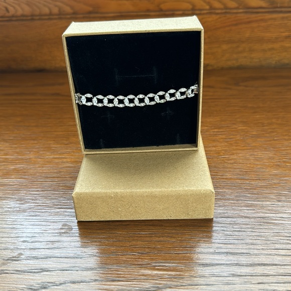 🎄Sterling silver (925) and crystal bracelet with clasp closure. - Picture 7 of 7